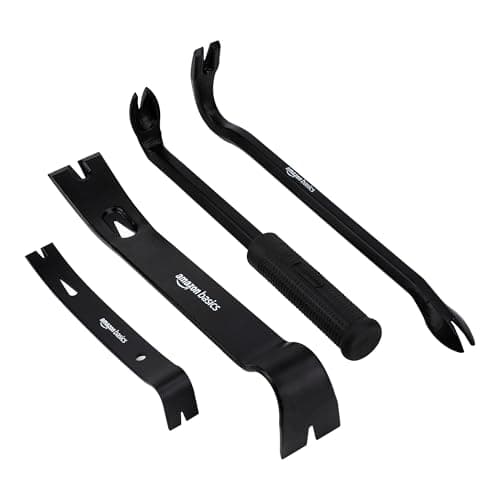 Image of Amazon Basics Pry Bar/Nail Puller Set - 4-Piece