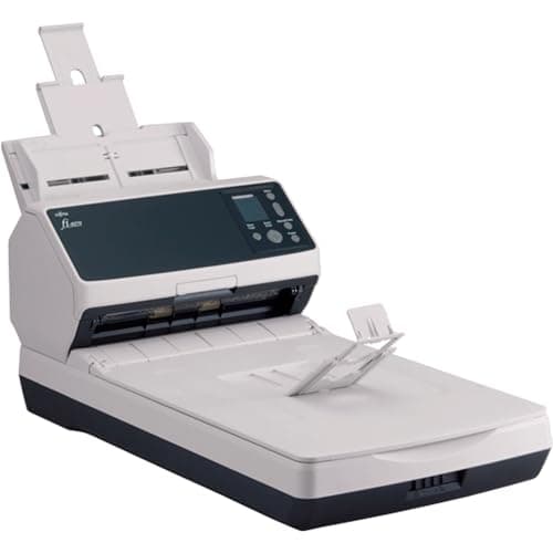 Image of RICOH - fi-8270 - Automatic Document Feeder (ADF) / Manual Feed, Flatbed, Duplex WORKGROUP Scanner
