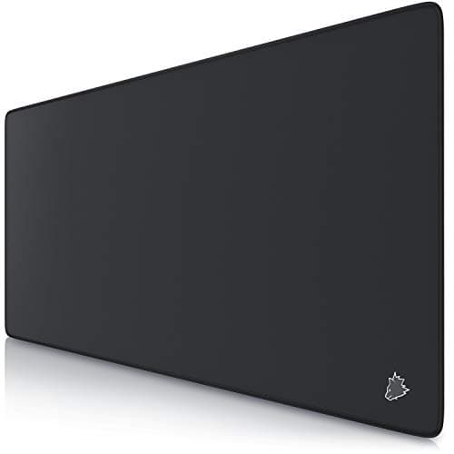 Image of TITANWOLF - XXL Speed Gaming Mouse Mat Mouse Pad - Extra Large 900 x 400 x 4mm - Water-Resistant Mousepad with Non-Slip Rubber Base - Smooth Cloth Surface - Black