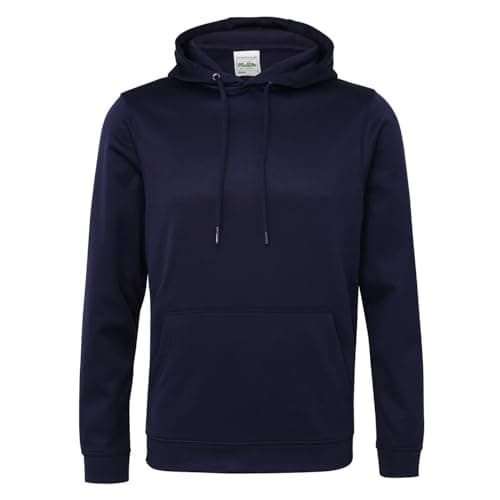 Image of AWDis Men's Sports Polyester Hoodie, Blue (Oxford Navy), Large
