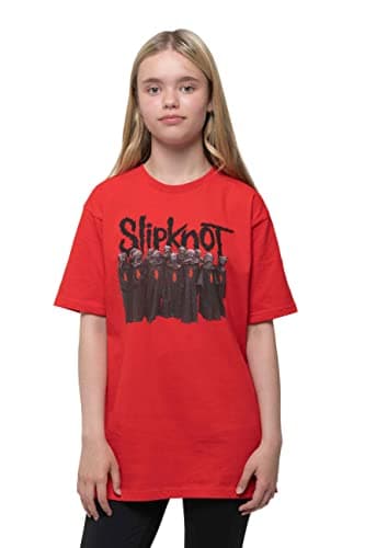 Image of Slipknot Kids T Shirt Choir Band Logo Official Red (Ages 5-14 yrs) Medium (7/8 Yrs)