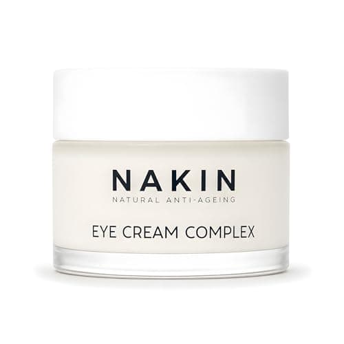 Image of Nakin Anti Wrinkle Eye Cream, Hyaluronic Acid Under Eye Cream for Dark Circles and Puffy Eyes, Anti Aging Self Care with Peptides and Caffeine, Skin Booster Vegan Natural Skincare, 15ml