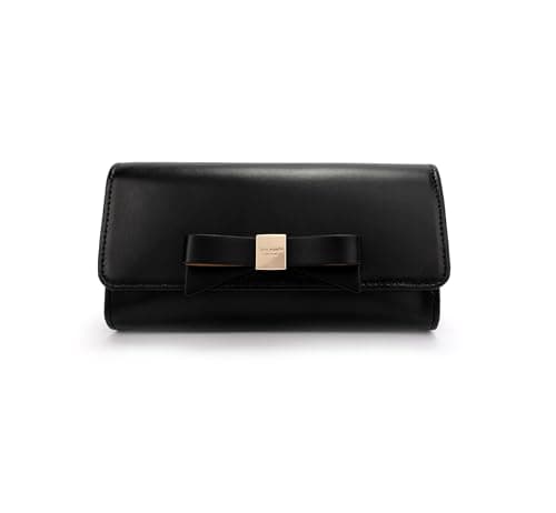 Image of kate spade new york Women's Bow Belt Bag, Removable Zip Pouch for Hands-Free Carrying, Ideal for Travel, Black, L/XL