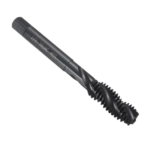 Image of sourcing map Spiral Flute Thread Taps 3/8-16 UNC H2 Machine Threading Tap Bit, Nitrided Coated Screw Tapping Repair Tool, M2 High-Speed Steel (HSS6542)