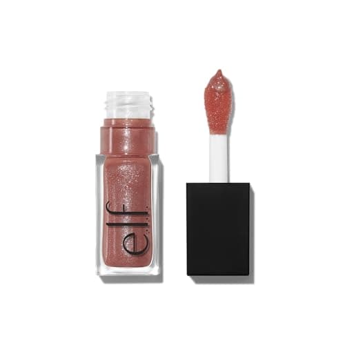 Image of e.l.f. Glow Reviver Lip Oil, Nourishing and Hydrating with High-Shine Glimmer Finish & Sheer Wash of colour, Minty Scent, Non-Sticky, Vegan & Cruelty-free, Princess Cut