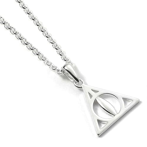 Image of Official Sterling Silver Harry Potter Jewellery Deathly Hallows Necklace