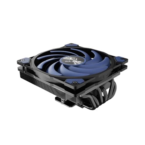 Image of Akasa ALUCIA H6LS M2, Low-Profile CPU Cooler (67.2mm), 120mm Fan, 6 Copper Heatpipes, TDP 150W, Intel/AMD, 4-Pin PWM Silent Fan Under 31.5 dB(A) & Airflow up to 41.59 CFM, AK-CC4030HP01