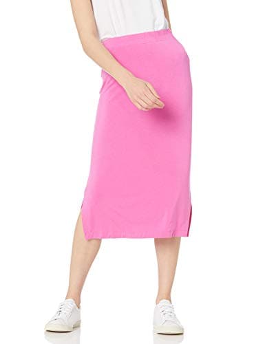 Image of Amazon Essentials Women's Pull-on Knit Midi Skirt (Available in Plus Sizes), Bright Pink, M