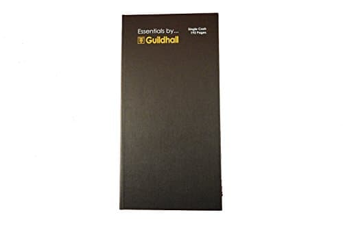 Image of Exacompta - Ref GES6221Z - Guildhall - Essentials Single Cash Account Book, 30 x 15cm, 192 Pages of 80gsm Pre-Printed Paper - Receipts, Expenses, Summaries