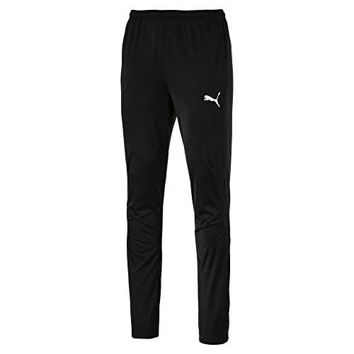 Image of PUMA Men'S Liga Sideline Poly Pant Core Sweatpants, Black White, Small
