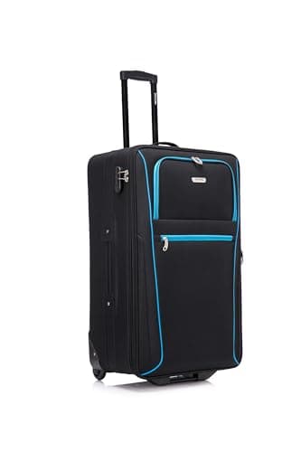 Image of Large Suitcase 29" Super Lightweight Luggage Combination Lock 20% Expandable 2 Wheel Soft Shell Check in Luggage for 23kg