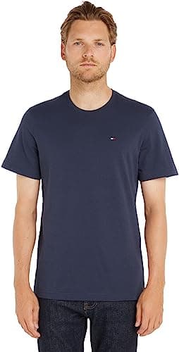 Image of Tommy Jeans Men's Tjm Xslim Jersey Tee Dm0dm04411 S/S T-Shirt, Blue (Black Iris 002), M