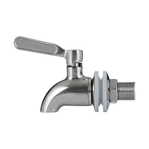 Image of Kilner Stainless Steel Replacement Tap Durable, Drip-Free Design for 3 L, 5 L and 8 Litre Drinks Dispensers Easy to Install & Leak-Proof with Silicone Washers