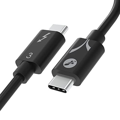 Image of SABRENT USB C Thunderbolt 3 Cable 100W 40Gbps, USB-C TB3 Super Fast Transfer and Charging, Intel Certified, 20cm (CB-T320)