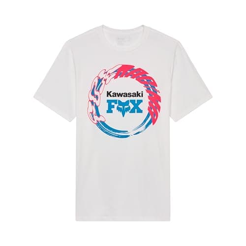 Image of Fox Racing Men's Kawasaki Short Sleeve T-Shirt, Optic White, XXL