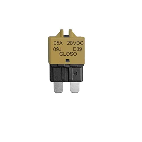 Image of RKURCK 12V-28V DC Manual Reset Low Profile ATC Circuit Breaker Resettable Blade Fuse 5A