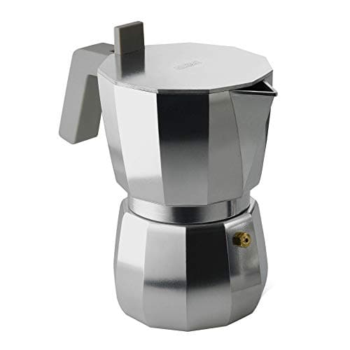 Image of Alessi DC06/6 Espresso Coffee Maker, Aluminium 6 tazze