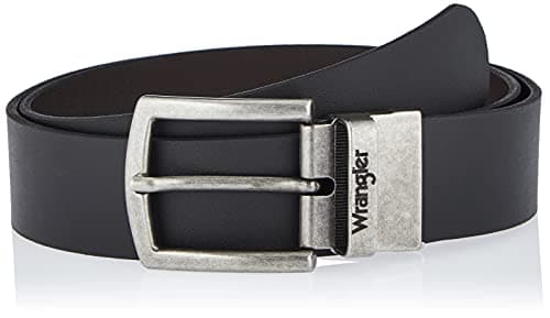 Image of Wrangler Men's 2 Sided Belt, Black, 115 cm