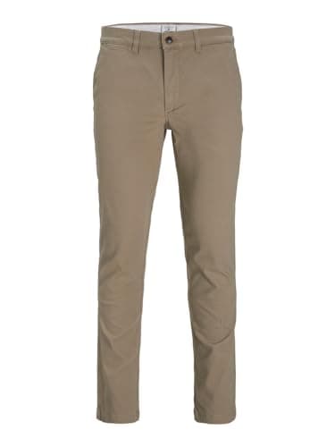 Image of JACK & JONES Mens Dave Chino Pants Beige 32W / 32L