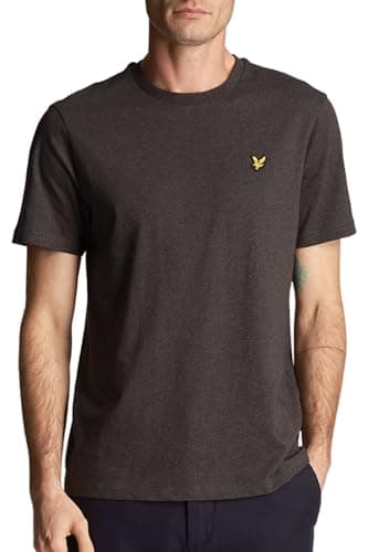 Image of Lyle & Scott Mens Logo T-Shirt Charcoal Marl S