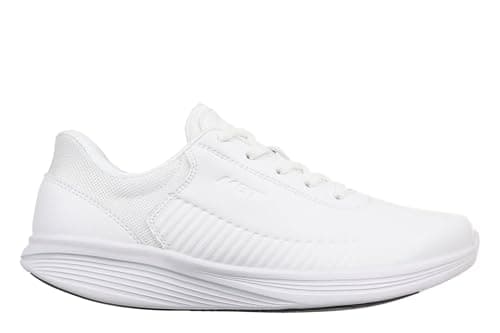 Image of MBT SF-M3600 Men's Casual Shoes. Physiological and Comfortable Footwear and Stability with Rocker Sole. Casual Shoes with Laces. White