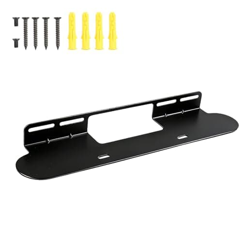 Image of STEEIRO Soundbar Mount for Sonos Beam, Wall Mount Bracket Compatible with Sonos Beam Gen 1 & Gen 2 for Space Saving, Mounting Bracket Black