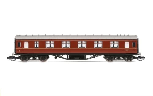 Image of Hornby TT:120 Coach Car - TT4032 BR 57' Corridor First, M1040M - Era 5 Train Toy, TT Gauge Carriage for Train Set, Rolling Stock Models for Adults - 1:120 Scale Model Gift