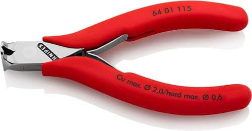 Image of KNIPEX Electronics End Cutting Nipper with Non-Slip Plastic Grips 115 mm, 64 01 115