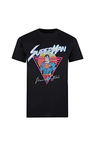 Image of Cotton Soul DC Comics Superman Sunset Unisex T Shirt, Black, Medium