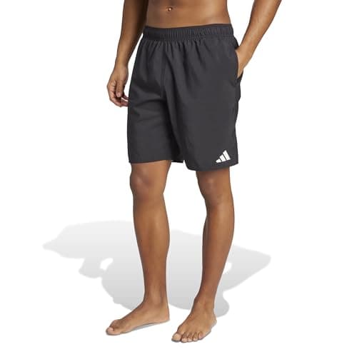 Image of adidas Men's Swim Shorts 8 INCH, Black/White, L
