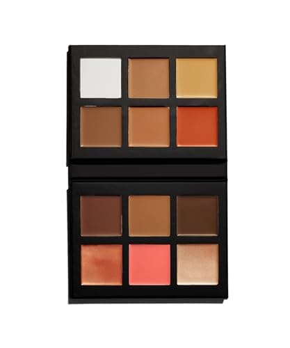 Image of BEAUTY BAY Mini Make Face Multi-Use Complexion Palette (Tan - Deep), Cream and Powder Formula, Eyes Lips Face, Travel-Size, Concealing Correcting Sculpting