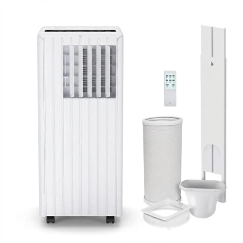 Image of 4-in-1 Portable Air Conditioner 9000BTU, Cooling, Dehumidifier 35L/Day, Fan with 2 Speeds, Sleep Mode, 24 Hour Timer & Window Venting Kit. Digital Display, Remote Control, Cover Up to 300 Sq.ft(30㎡)