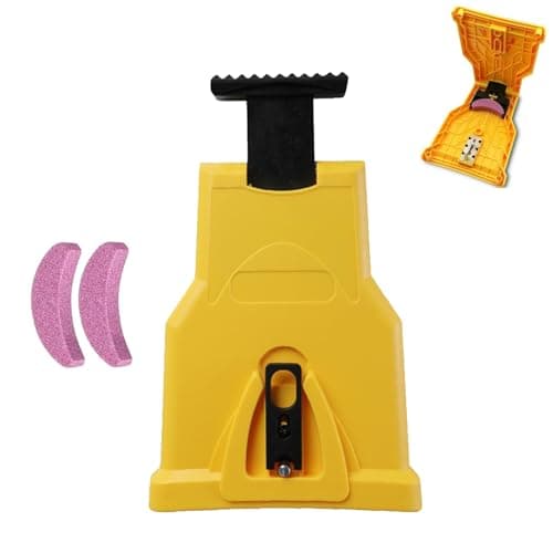 Image of Chainsaw Chain Sharpener, Chain Saw Sharpener, Portable Chainsaw Teeth Sharpener, Crank Chainsaw Chain Sharpening Jig Kits, Simple Fast Grinding Tools for Woodworking
