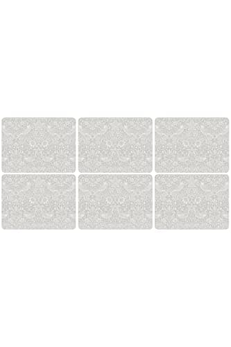 Image of The Original Morris & Co - Pure Morris Strawberry Thief cork backed Placemats set of 6