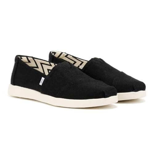 Image of Toms Women's Alpargata Plus Slip-On Shoes, Black, 7