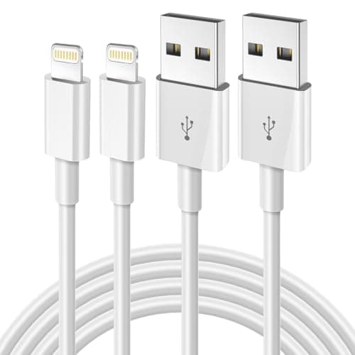 Image of 2Pack iPhone Charger Cable 1M, [Apple MFi Certified] Lightning Cable Fast Charging iPhone Cable Lead Lightning to USB Cable for iPhone 14 13 12 11 Pro Max XS XR X 8 7 6 Plus 5s iPad