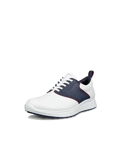 Image of ECCO Mens Golf S-Casual Hybrid Golf Shoes - White/Marine - UK 10
