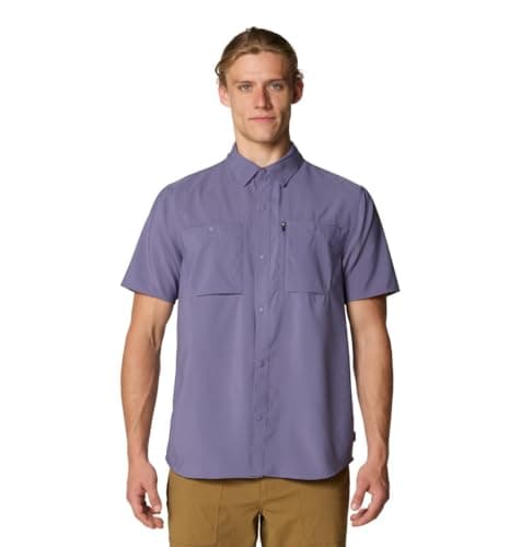 Image of Mountain Hardwear Men's Standard Trail Sender Short Sleeve, Dusted Sky