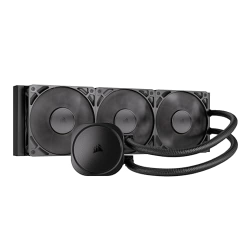 Image of Corsair NAUTILUS 360 RS Liquid CPU Cooler – 360mm AIO – Low-Noise – Direct Motherboard Connection – Daisy-Chain – Intel LGA 1851/1700, AMD AM5/AM4 – 3x RS120 Fans Included – Black