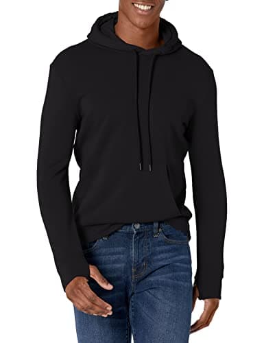 Image of Jockey Men's Sustainable Eco Terry Hooded Sweatshirt, Black, S