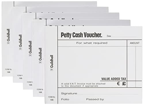 Image of Guildhall GH103W Petty Cash Pad - White