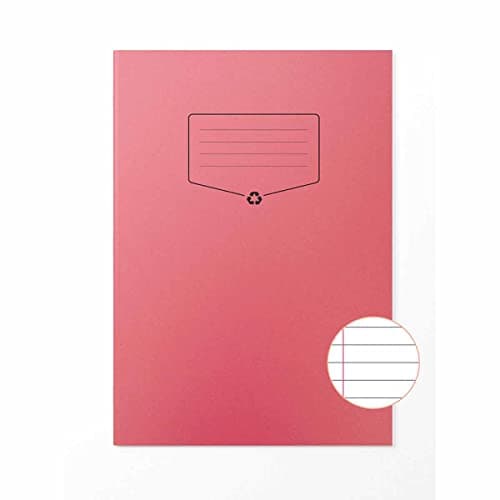 Image of Silvine BACOFF Recycled Exercise Book A4 - Color: red