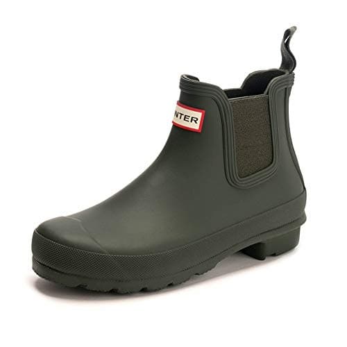 Image of Hunter Womens Original Chelsea Rubber Dark Olive Boots 5 UK