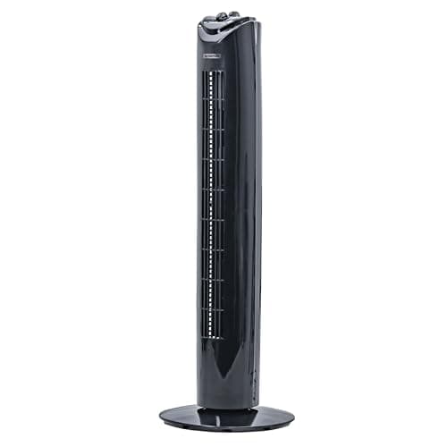 Image of Status 32-Inch Tower Fan with 3 Speed Settings, Oscillating Slim Cooling Fan for Living Room, Bedroom and Office Use, Black (S32BTOWERFAN1PKB)
