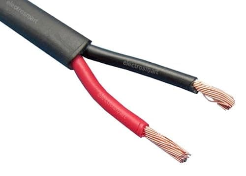 Image of electrosmart 2 Core 1.5mm 21 AmpTwin Red/Black Copper Automotive Auto Boat Marine Cable Wire 2 x 1.5mm Thin Wall Flat Stranded 12V 24V (5m)