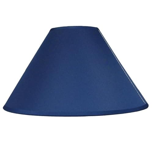 Image of Empire Cotton Coolie Lamp Shades for Table Lamps and Pendant Ceiling Lights - 30cm Dia (Navy)