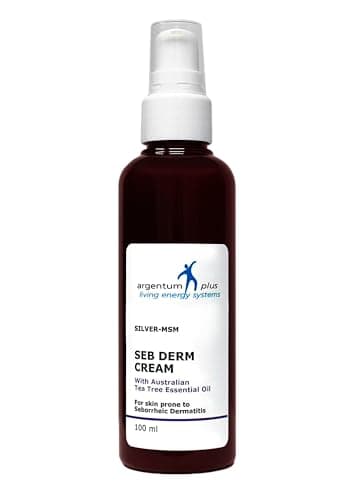 Image of argentum plus - Silver-MSM Seb Derm Cream with Australian Tea Tree 100ml | For skin prone to seborrheic dermatitis