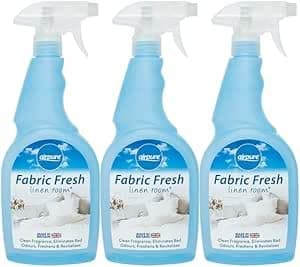 Image of Airpure Fabric Freshener, 3 x 750ml Spray Bed Linen | Carpets | Clothing | Car Seats |