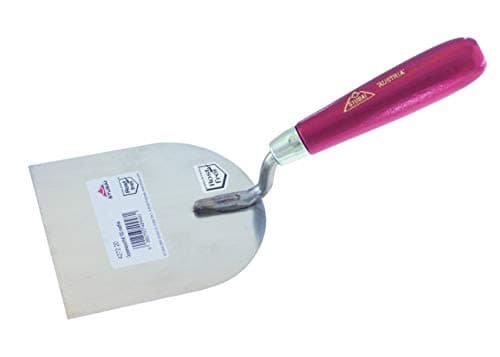 Image of Stubai 427220 Stainless Plasterer's Spatula with Metallic Handle, Silver/Red, 100 mm
