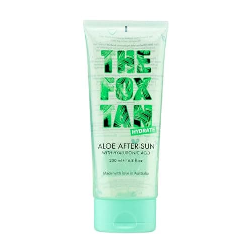 Image of The Fox Tan Aloe After-Sun Gel, Cooling, Soothing & Hydrating for Sunburnt & Dry Skin, Promotes Long-Lasting Tans, Vegan & Cruelty-Free, 200ml